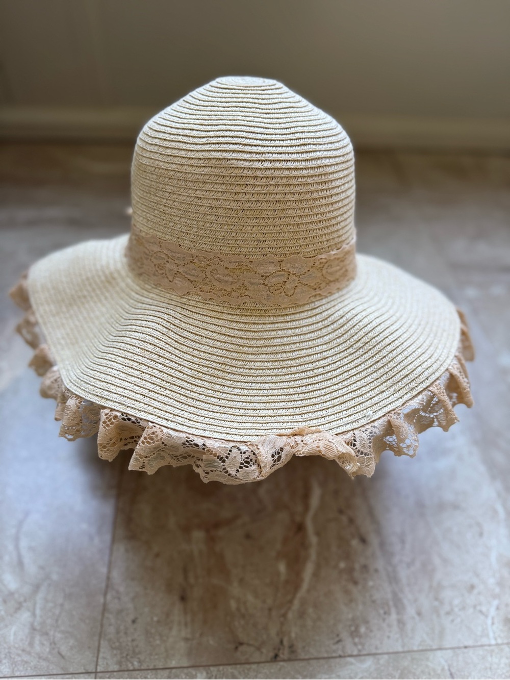 Hopeless Romantic Sun Hat Paper Straw